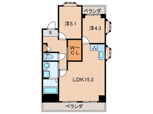 Ｍｓマンションの物件間取画像